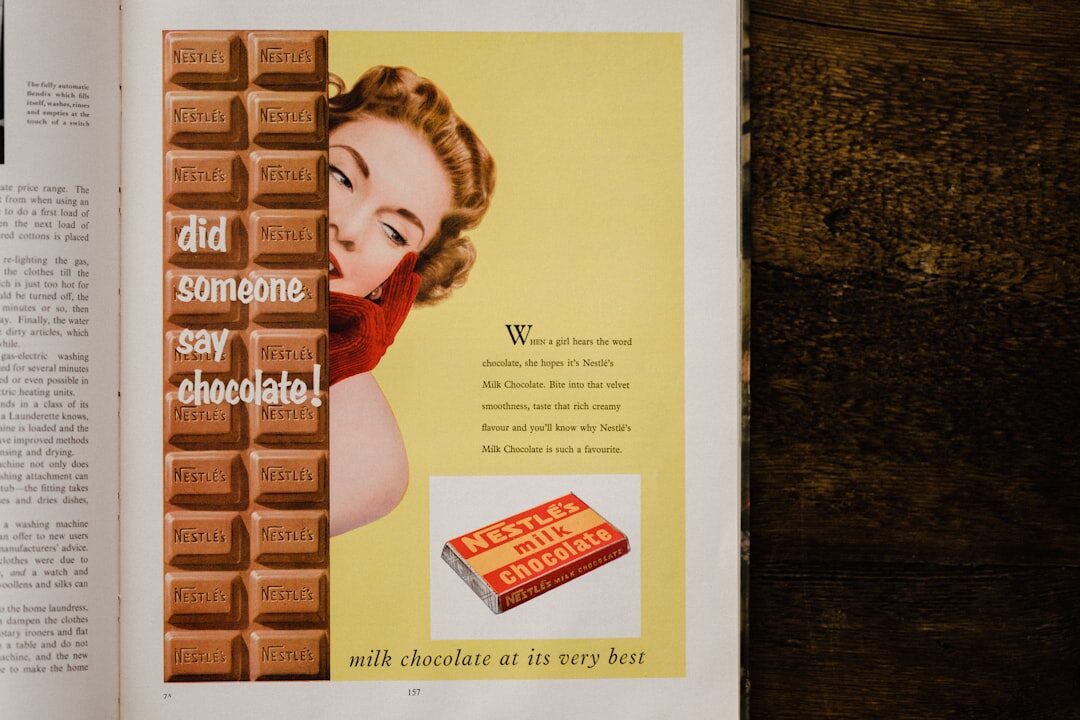 old magazine ad page